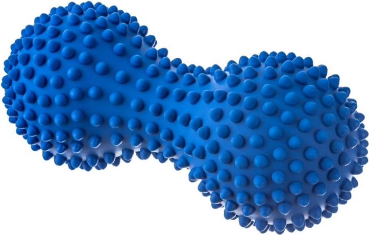 Masážny valček duoball 15,5 cm modrý