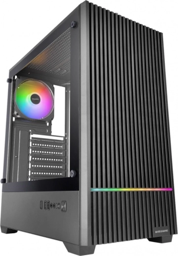 Mars Gaming MC-Quantum čierna herná PC skrinka ATX so 4 ventilátormi