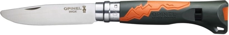 Detský vreckový nôž OPINEL N°07 Outdoor Junior khaki s píšťalkou