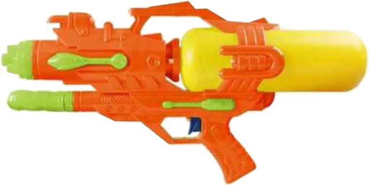 Veľká vodná pištoľ 45 cm s pumpičkou, oranžová - 1 kus