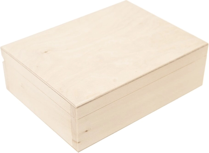 Drevený úložný box béžový 20 × 15 × 7 cm