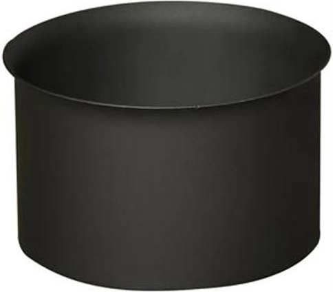Dymová priechodka 120 mm, hrúbka 1,5 mm, čierna