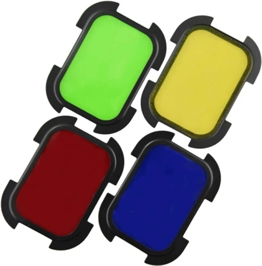 4 farebné filtre pre kreatívne efekty
