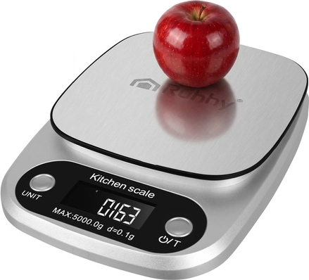 Ruhhy digitálna kuchynská váha 5 kg (0,1 g) z nehrdzavejúcej ocele
