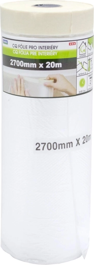 Maskovacia interiérová páska so zakrývacou fóliou 270 cm × 17 m