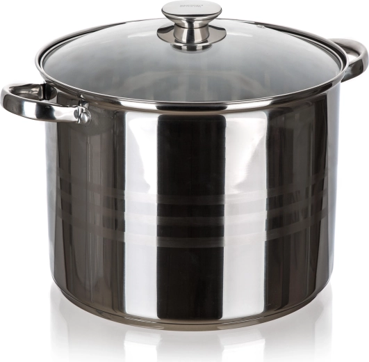 Nerezový hrniec so sklenenou pokrievkou 28 cm 13,5 l LIVING