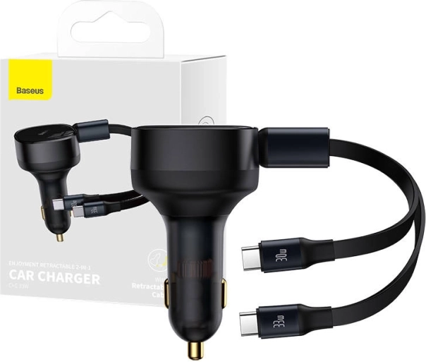 Baseus autoadaptér s USB-C káblom, 33 W