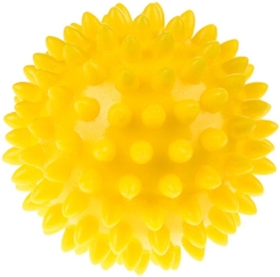 Fyzio rehabilitačná masážna loptička s ostňami 6,6 cm žltá – 1 kus