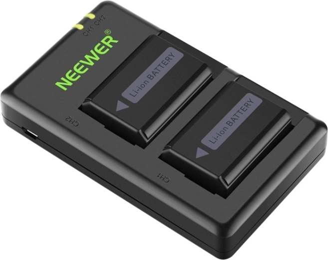 Neewer sada 2× batérií Sony NP-FW50 a duálna USB nabíjačka