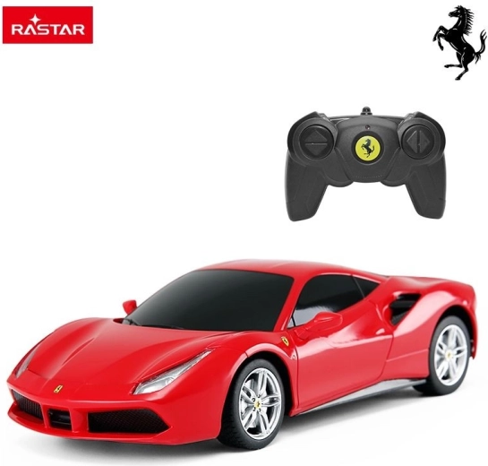 Rastar diaľkovo ovládané Ferrari 488 GTB 1:24 červené