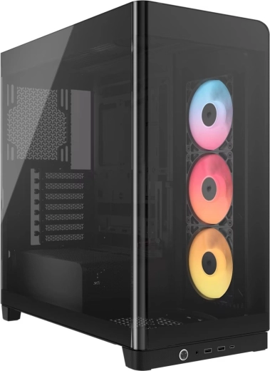 Počítačová skriňa mid‑tower s panoramatickým sklom 4500X RS‑R ARGB, čierna