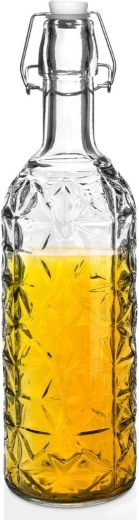 Sklenená fľaša s klipom 750 ml