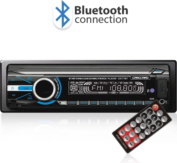 Autorádio CARGUARD s Bluetooth, USB a FM rádiom