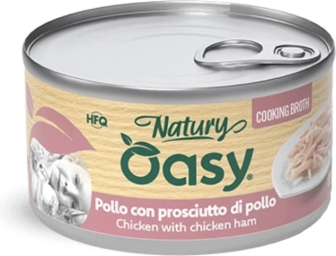 Oasy vývar pre mačky kuracie s kuracou šunkou 85 g