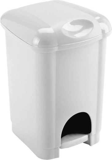 Plastový nášľapný odpadkový kôš HEIDRUN 6 l