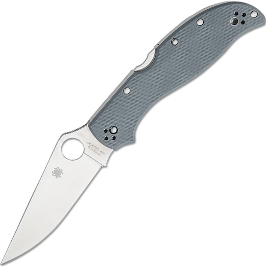 Spyderco Stretch 2 XL vreckový nôž 10 cm, satén, sivé G10