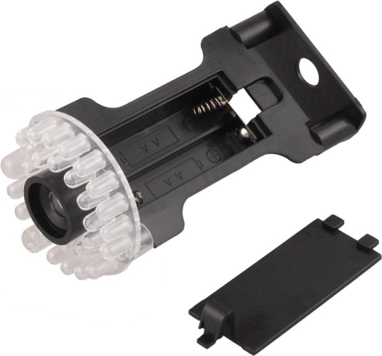 Blikajúca červená LED na batérie