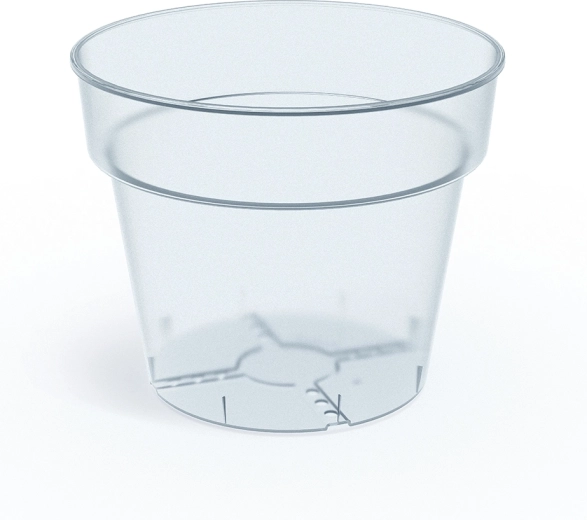 Priehľadný kvetináč PLANTI 19,5 cm