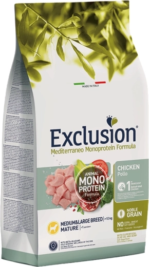 Exclusion Monoprotein Mature kuracie pre stredné a veľké plemená, 3 kg
