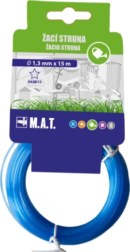 Náhradná vyžínacia struna hviezda 1,3 mm, 15 m, tmavo oranžová