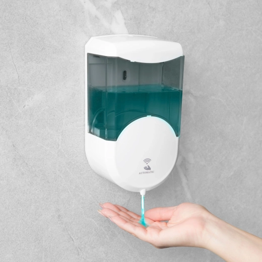 Automatický nástenný dávkovač mydla 600 ml dymový