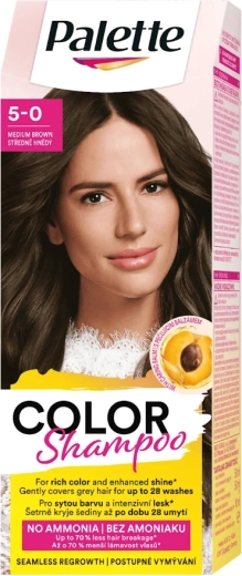 Palette Color Shampoo 5-0 stredne hnedý 50 ml