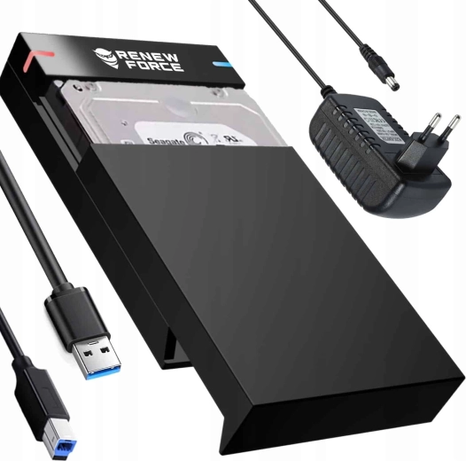 Externý box Renew Force pre SATA HDD a SSD 3,5" a 2,5" s USB 3.0