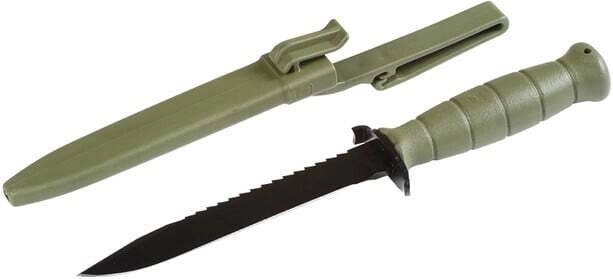 Taktický nôž GLOCK FM81 Battle Field Green so zubatým ostrím
