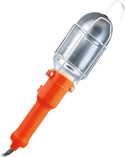 Solight montážna lampa E27 s kovovou mriežkou, 5 m, oranžová