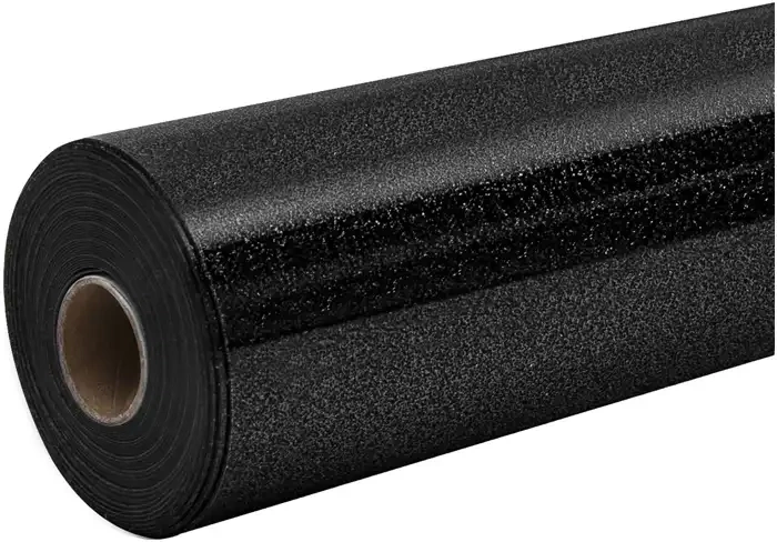 HTVRONT trblietavá termotransferová fólia 30,5 × 90 cm čierna