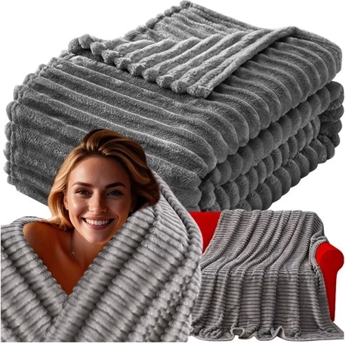 Sivá deka Ruhhy z mikrovlákna