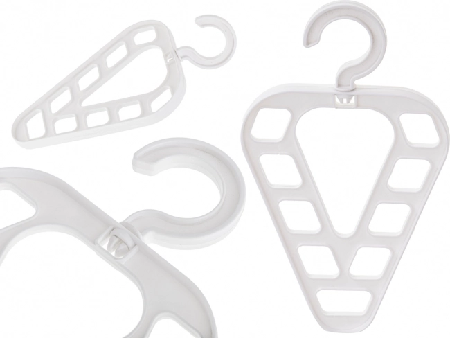 Multifunkčný organizér do skrine s 9 otvormi, biely