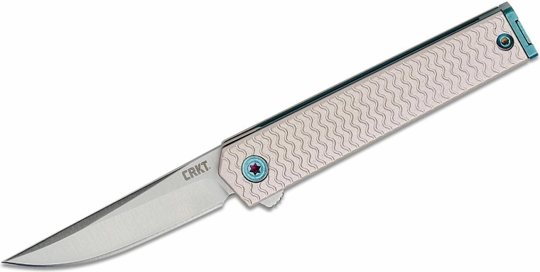 CRKT CEO microflipper zatvárací vreckový nôž drop point 6 cm, hliník
