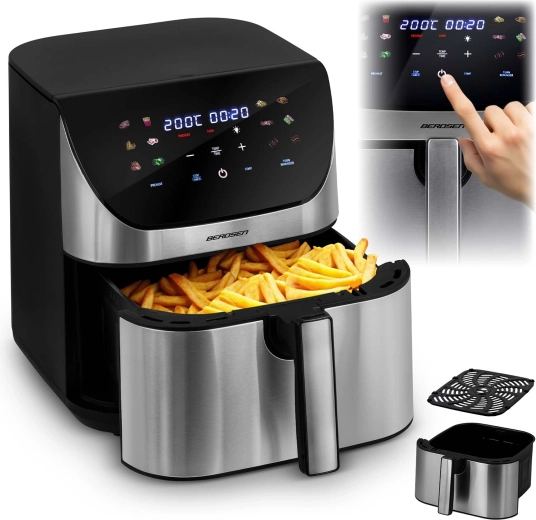 Teplovzdušná fritéza 8 l BERDSEN 1700 W nerez