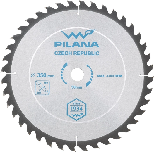 Pílový kotúč PILANA SK 5255 WZ 350 × 3,0 × 30, 40 zubov