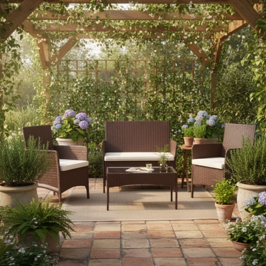 Štýlový ratanový vzhľad, ktorý odolá počasiu