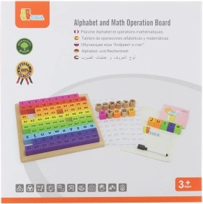 Viga matematická operačná tabuľa s písmenami, číslami a znamienkami