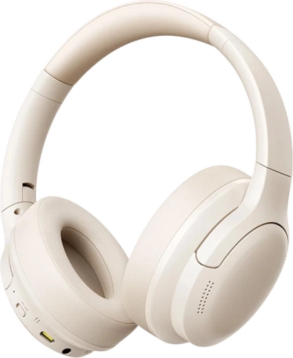 Baseus Bass BH1 Lite bezdrôtové náhlavné slúchadlá Bluetooth 6.0 béžové