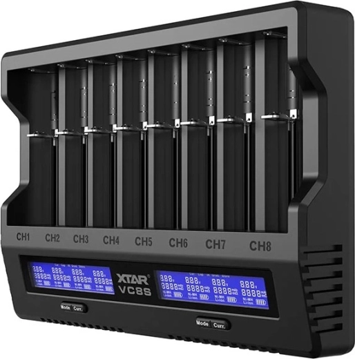 Nabíjačka akumulátorov XTAR VC8S set s napájacím adaptérom