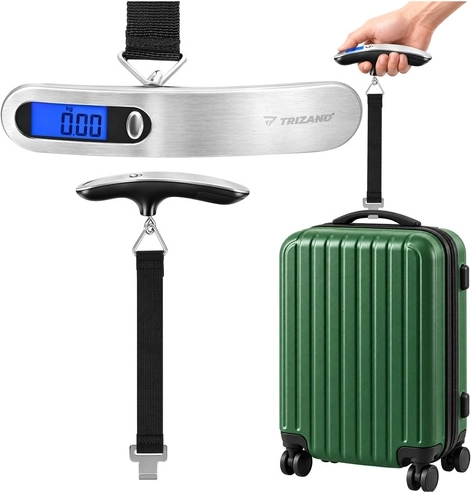 Závesná digitálna váha na batožinu Trizand 50 kg