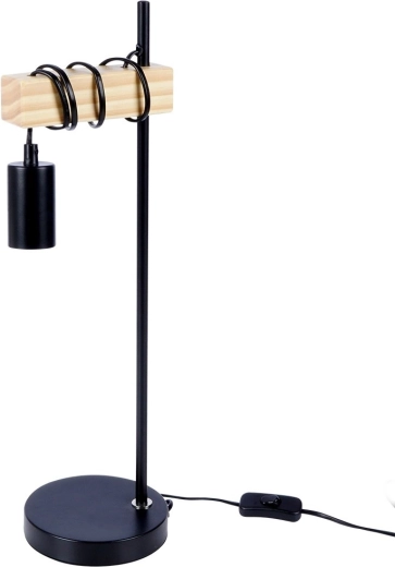 Industriálny dizajn s dreveným prvkom