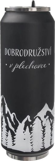 Nerezová termoska v tvare plechovky hory CZ 0,7 l