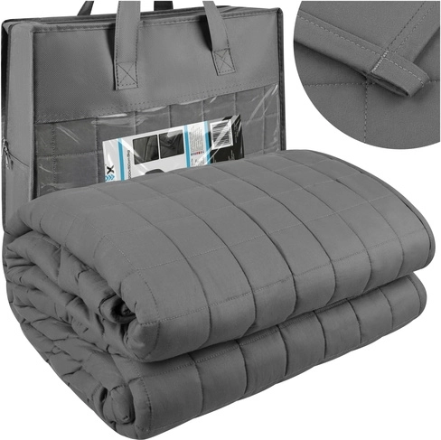 Záťažová prikrývka Isomedix 200 × 150 cm, 8 kg (sivá)