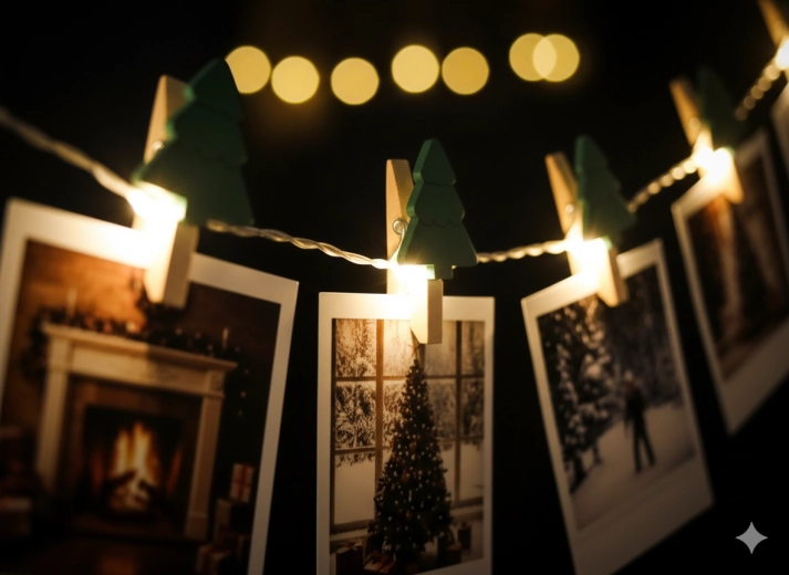 Svetelná fotogaléria s teplými LED