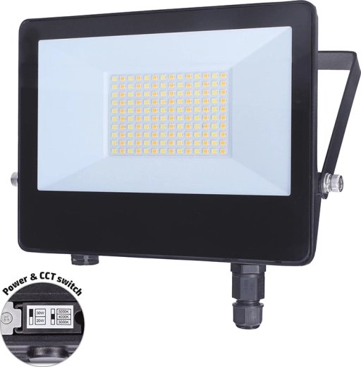 Solight LED reflektor TOP 50 W s prepínačom výkonu a 3CCT, IP65