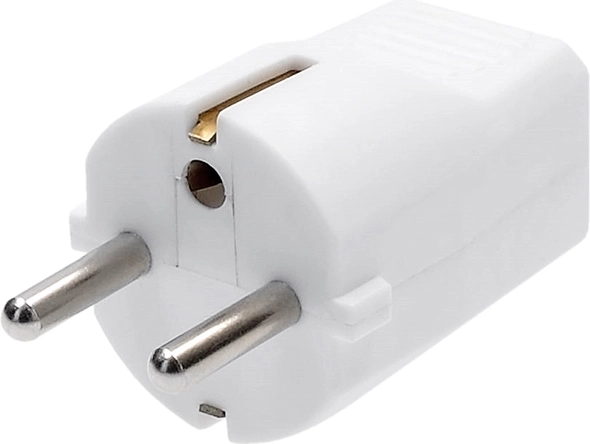 Solight priama zástrčka IP20 biela – 1 kus