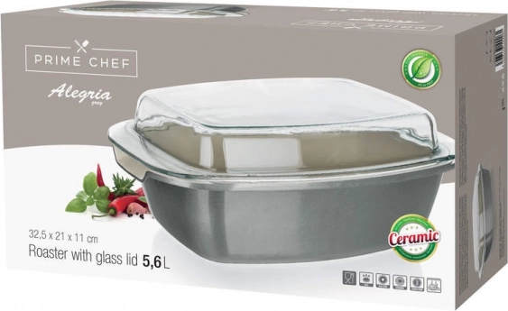 pekáč Prime Chef Alegria 5,6 l so sklenenou pokrievkou