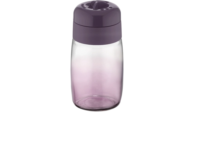 Sklenený zásobník na koreniny 100 ml fialový