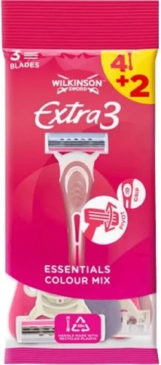 Wilkinson Extra3 Beauty dámske jednorazové holítko 4+2 ks