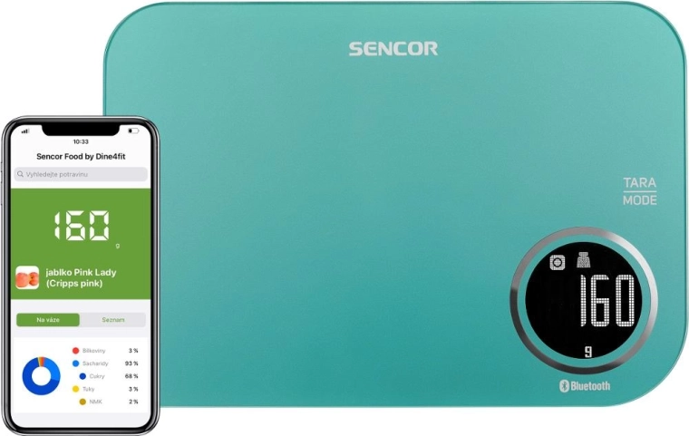 Sencor smart kuchynská váha SKS 7071GR